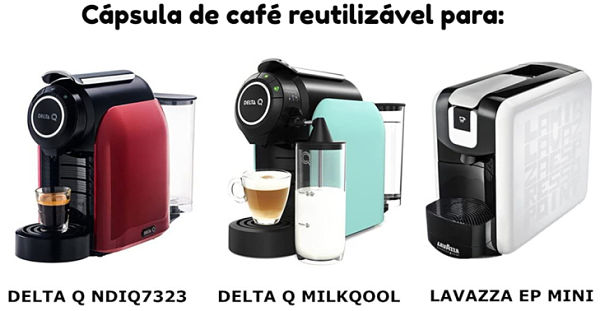Cápsula de café reutilizável para Delta Q