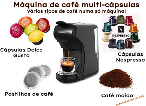 Princess Máquina de café multicápsulas con adaptadores para